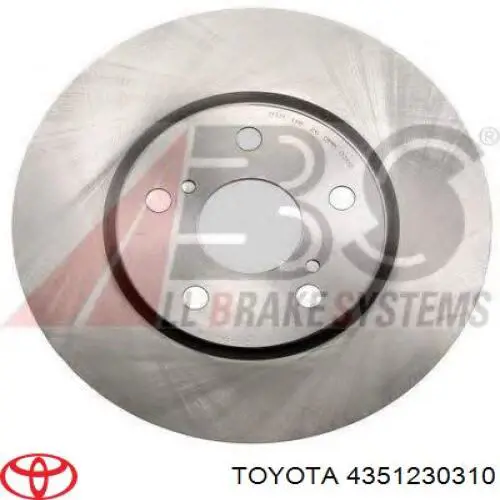 4351230310 Toyota диск гальмівний передній