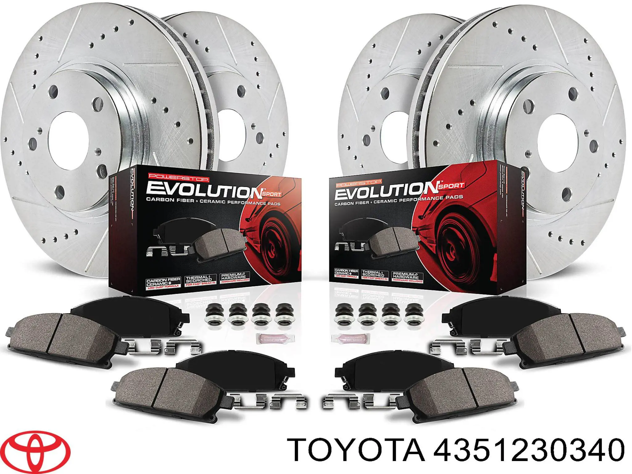 Гальмівні диски передні 4351230340 Toyota