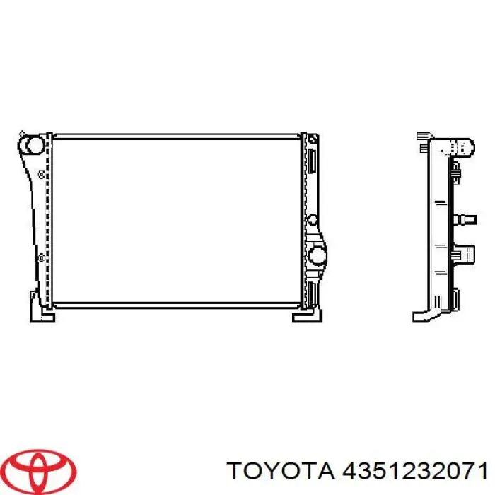 Диск гальмівний передній 4351232020 Toyota