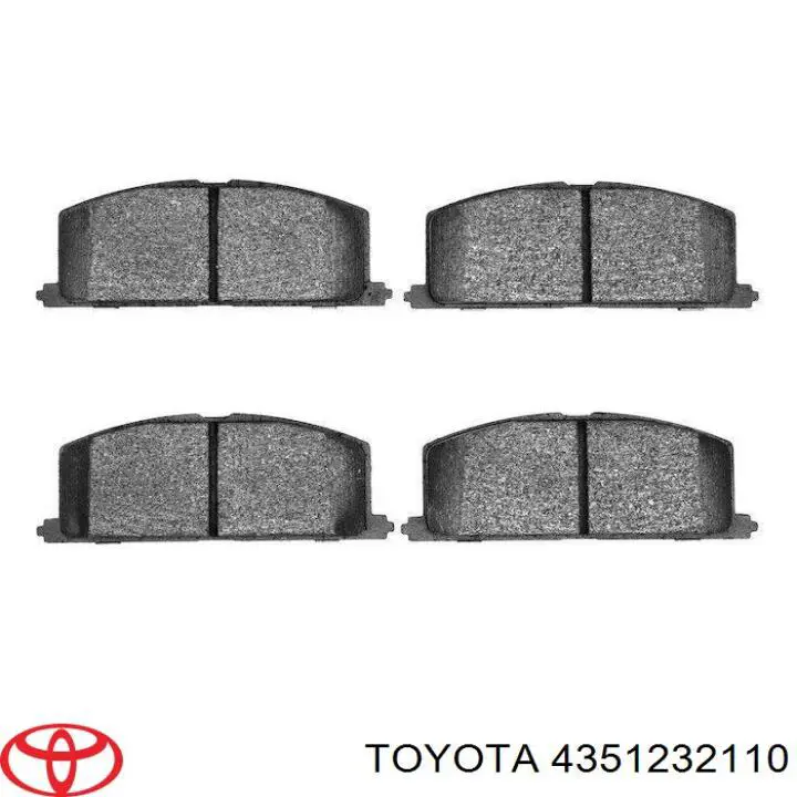 4351232110 Toyota диск гальмівний передній