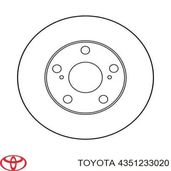 Купити 4351233020 Toyota Ротор гальмівний