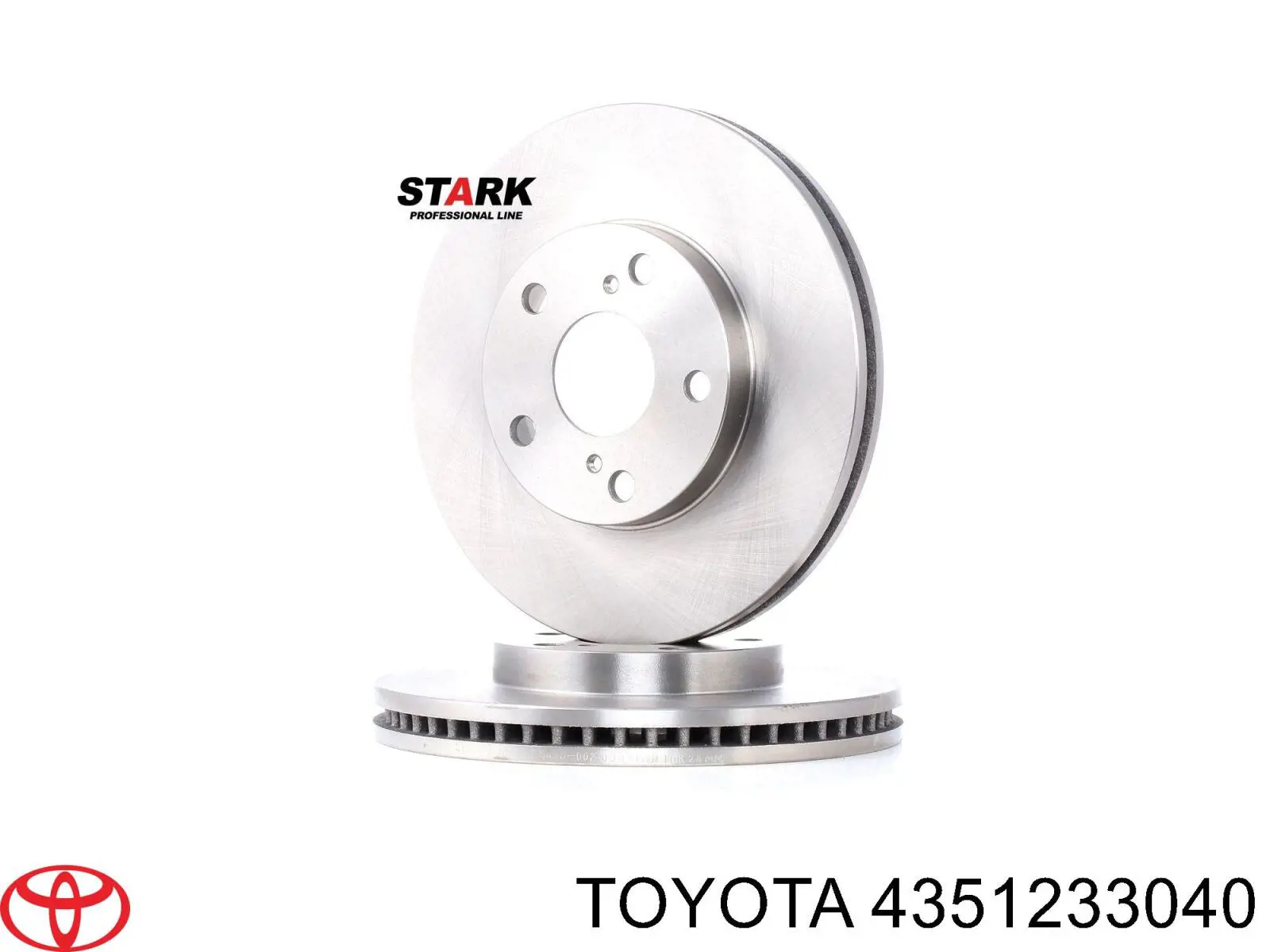 Гальмівні диски передні 4351233040 Toyota