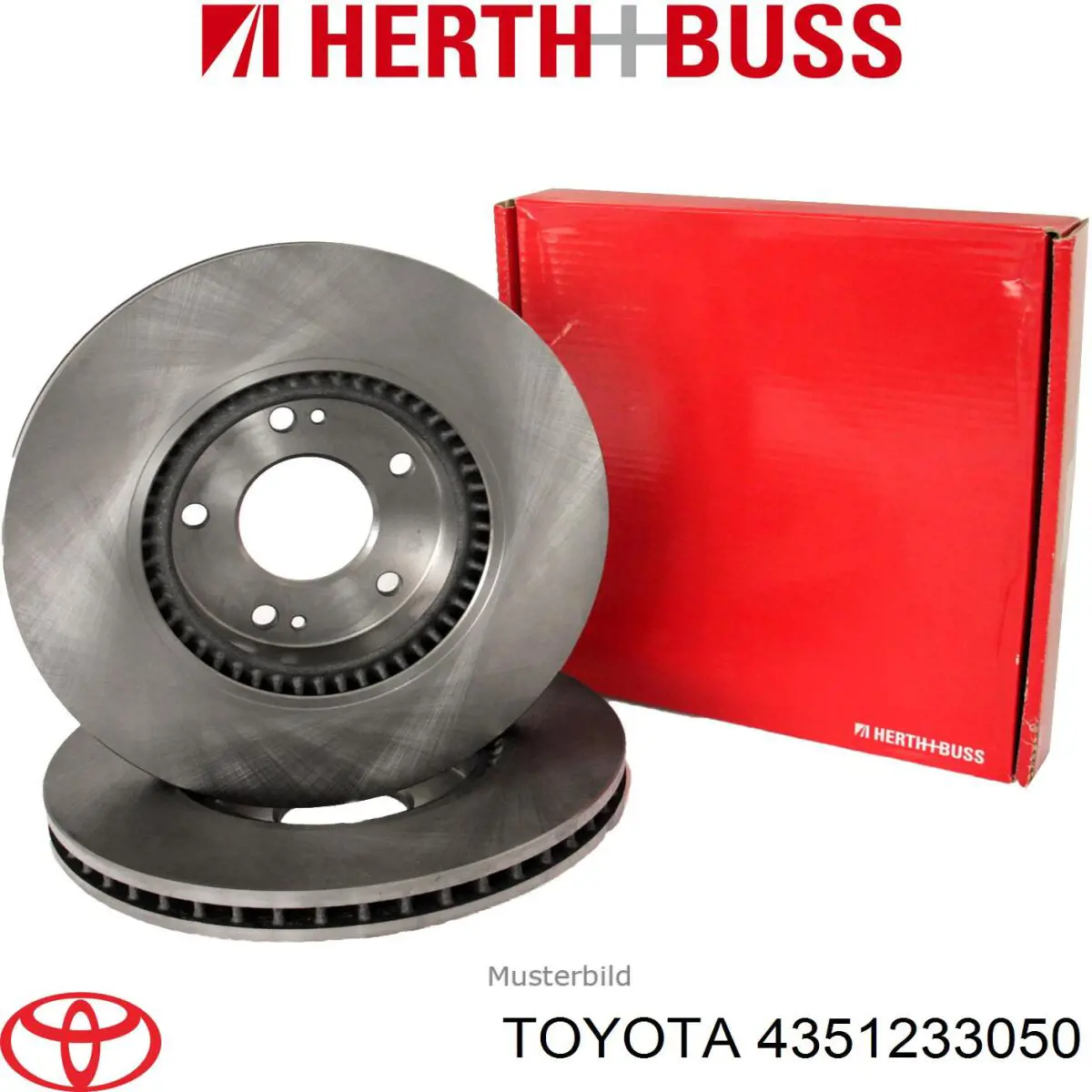 Гальмівні диски передні 4351233050 Toyota