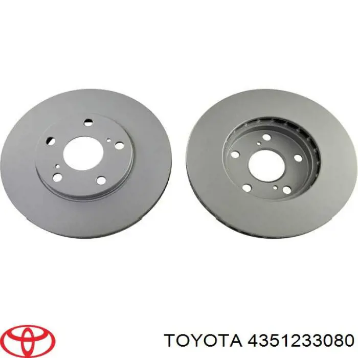 Диск переднього гальма Toyota 4351233080 ціна, від 39.33 USD