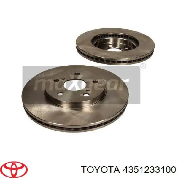 Гальмівні диски передні 4351233100 Toyota