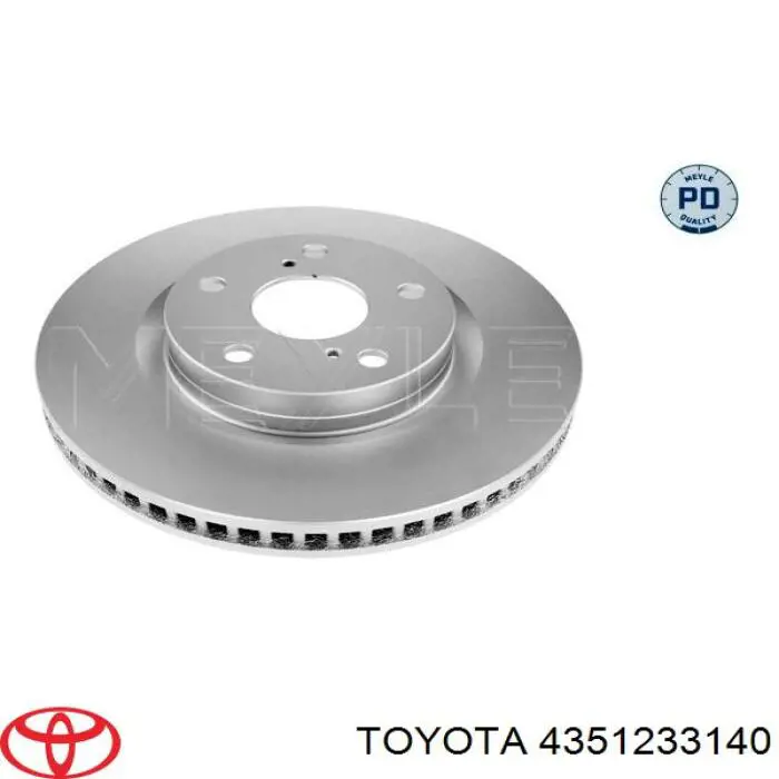Диск переднього гальма Toyota 4351233140 ціна, від 45.50 USD