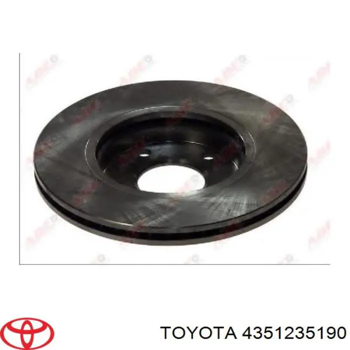Гальмівні диски передні 4351235190 Toyota