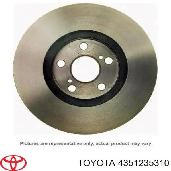 4351235310 Toyota Гальмо дискове переднє