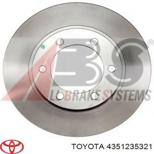 4351235321 Toyota диск гальмівний передній