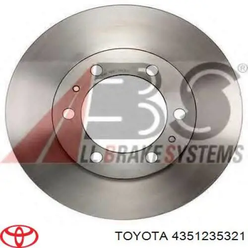 Диск переднього гальма Toyota 4351235321 ціна, від 58.08 USD