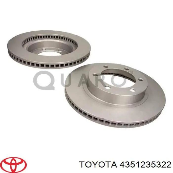 Диск переднього гальма Toyota 4351235322 ціна, від 59.51 USD
