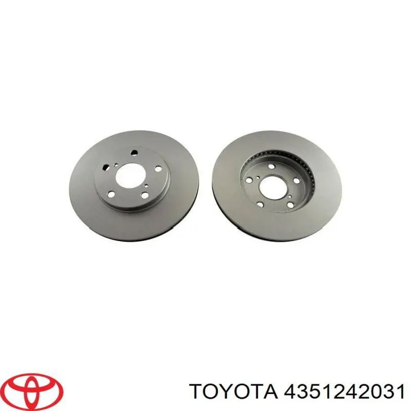 Диск гальмівний передній Toyota 4351242031