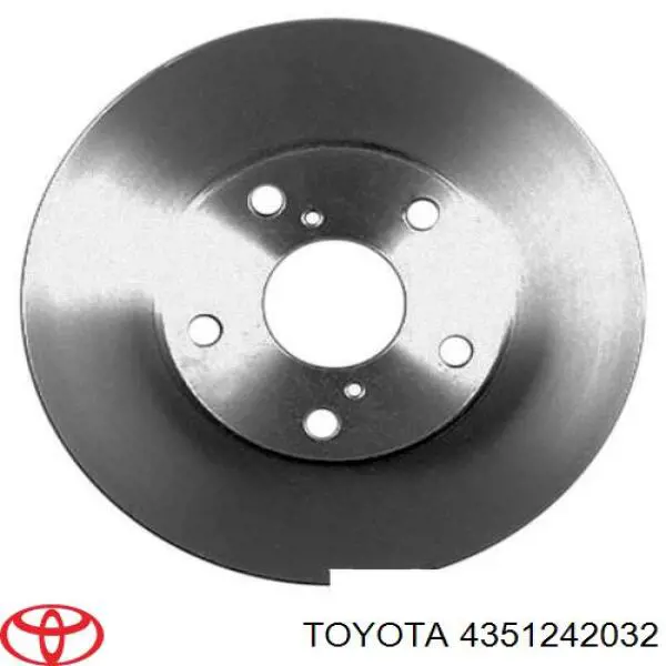 Диск гальмівний передній Toyota 4351242032