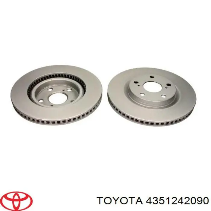 Диск переднього гальма Toyota 4351242090 ціна, від 46.79 USD