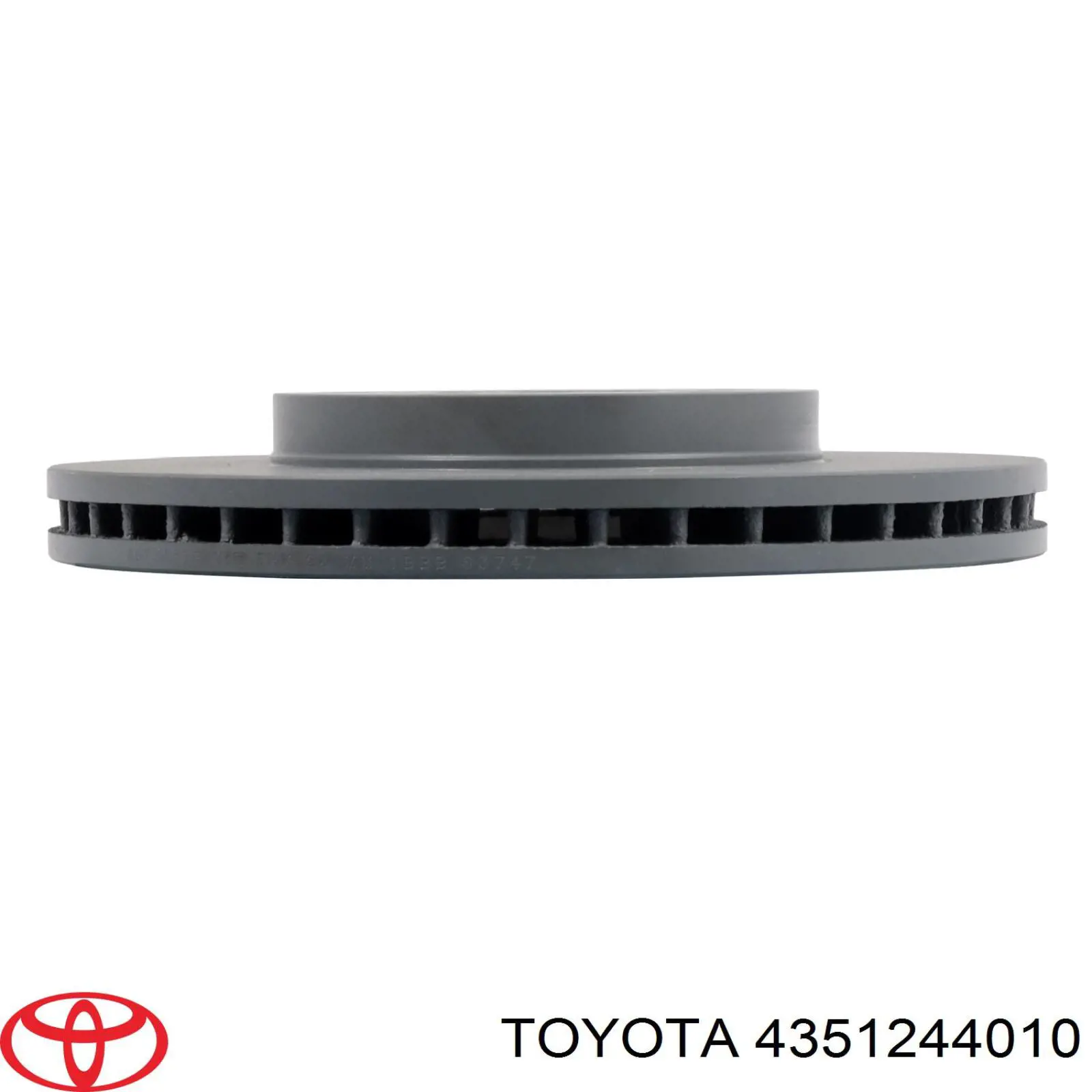 Диск гальмівний передній Toyota 4351244010
