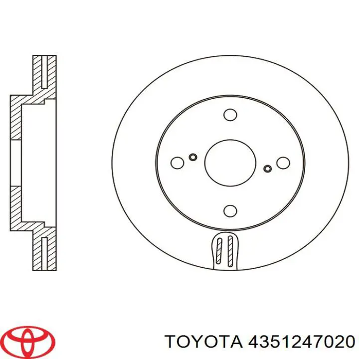 Купити 4351247020 Toyota Ротор гальмівний