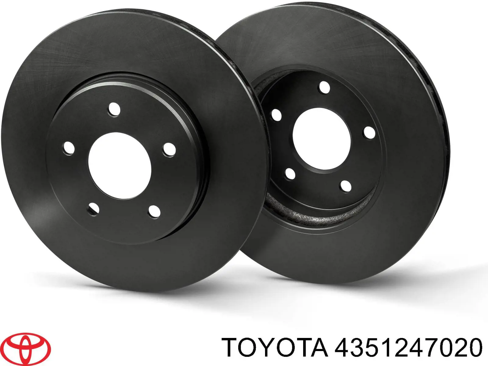4351247020 Toyota Гальмо дискове переднє