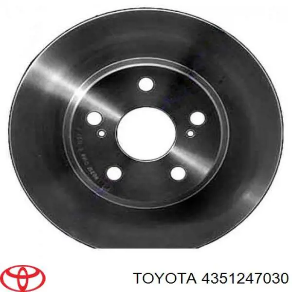 Диск переднього гальма Toyota 4351247030 ціна, від 33.07 USD