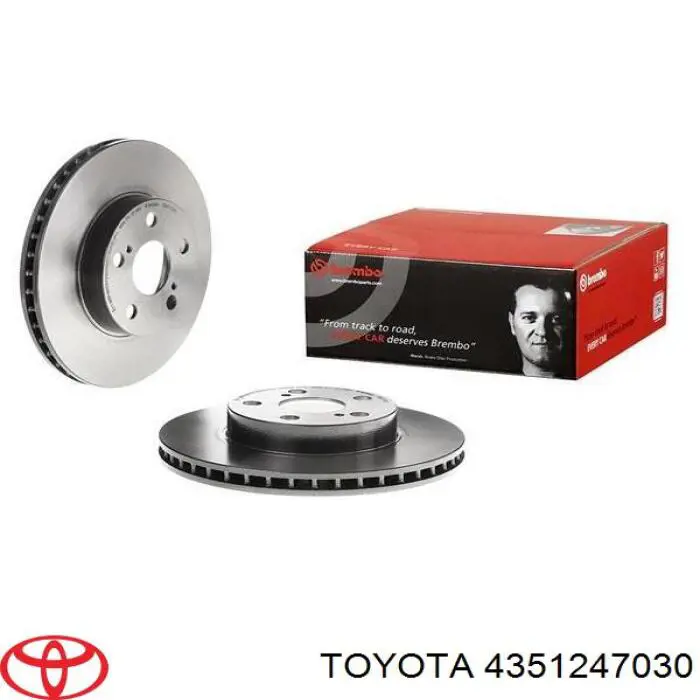 Диск гальмівний передній Toyota 4351247030