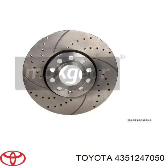Диск переднього гальма Toyota 4351247050 ціна, від 31.74 USD