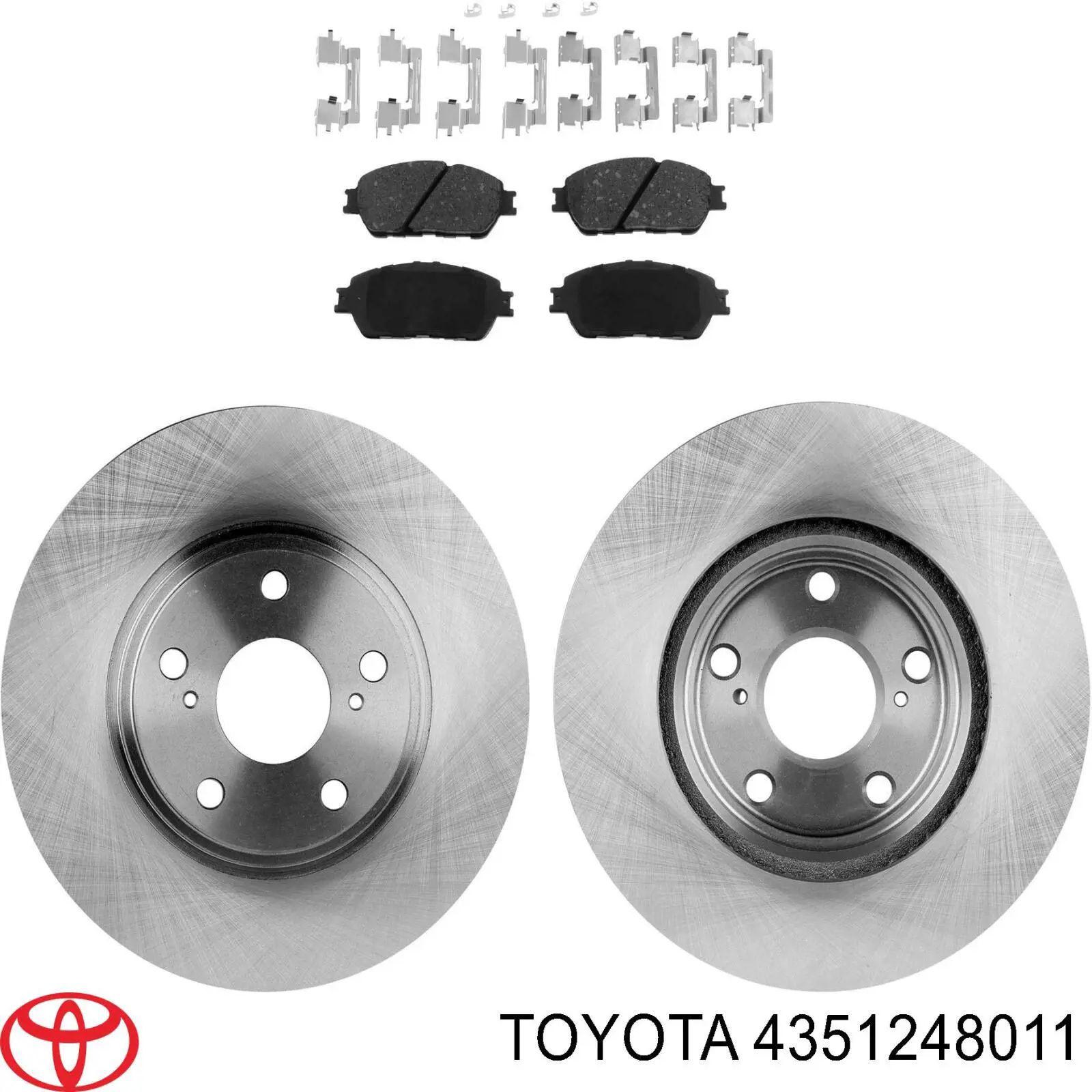 Гальмівні диски передні 4351248011 Toyota