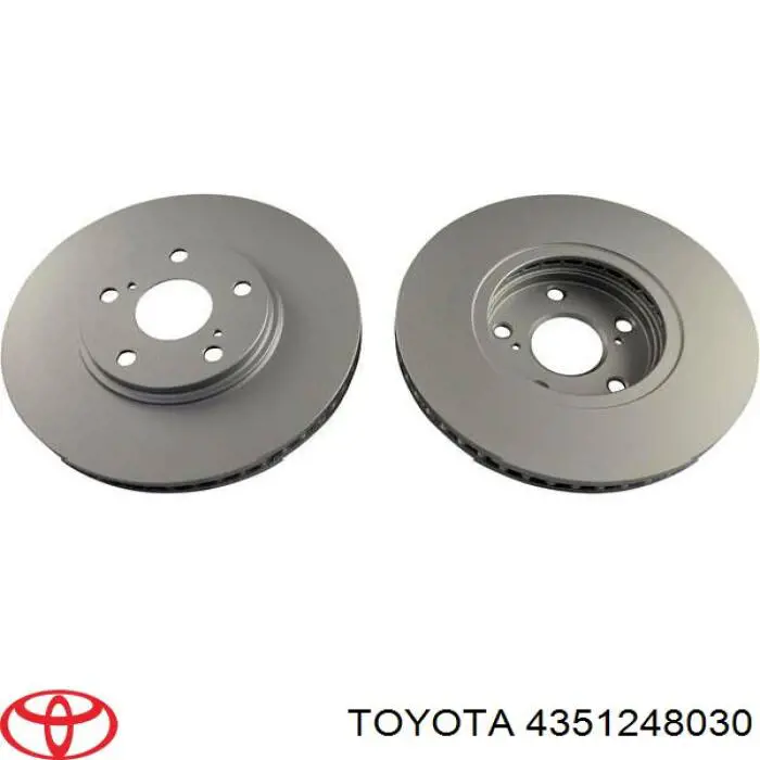 Гальмівні диски передні 4351248030 Toyota