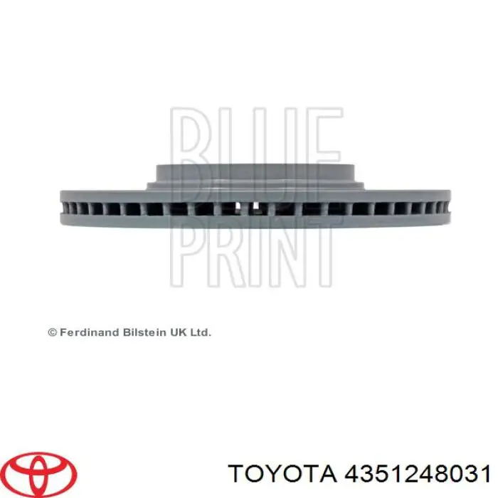 Гальмівні диски передні 4351248031 Toyota