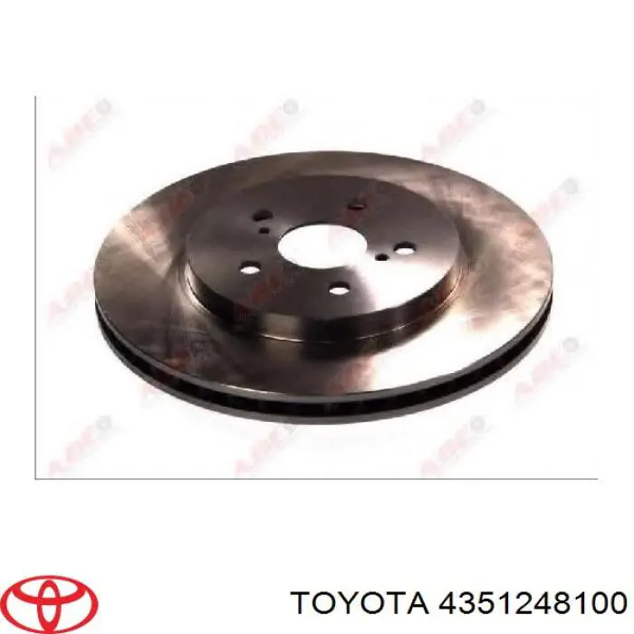 4351248100 Toyota Гальмо дискове переднє