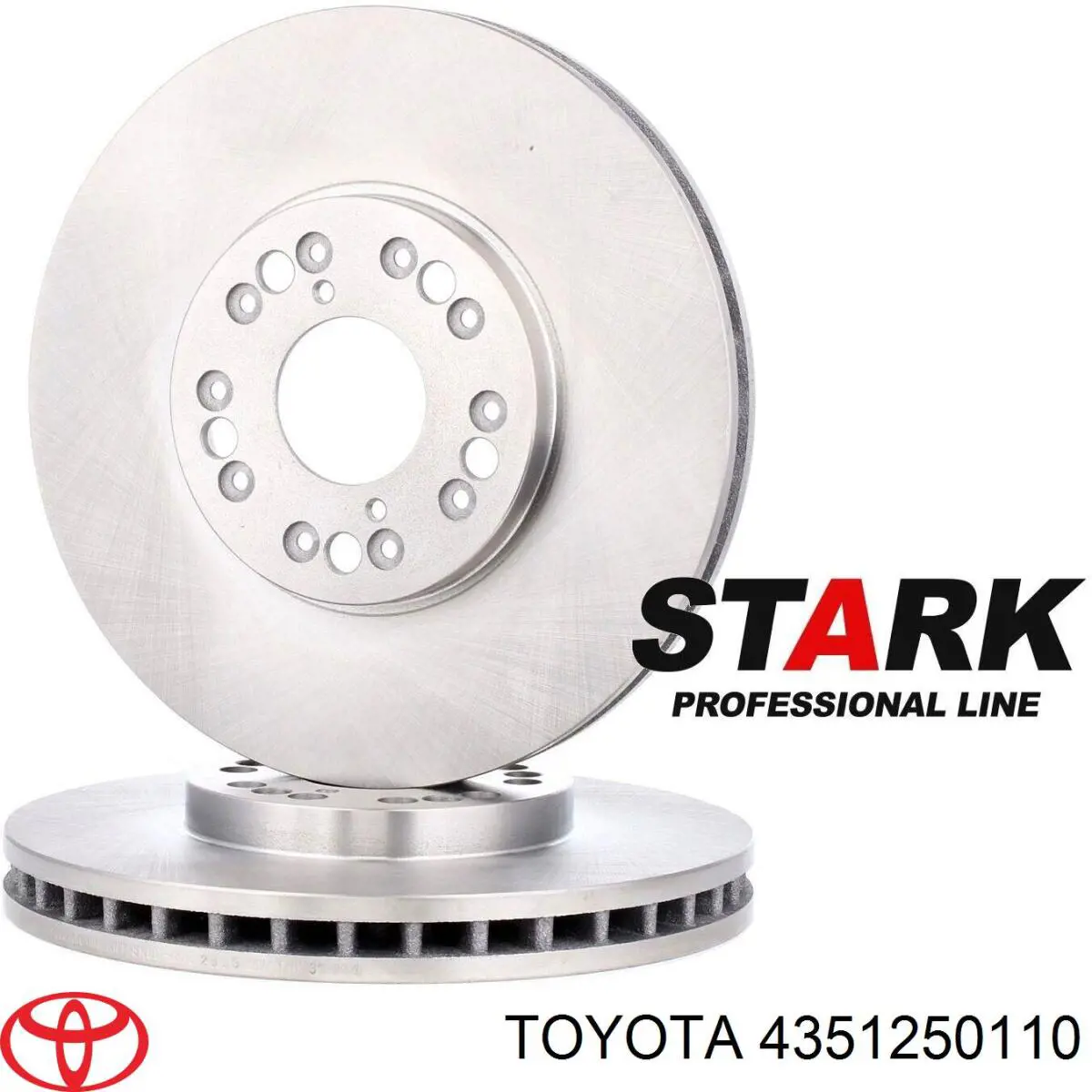 Диск гальмівний передній Toyota 4351250110