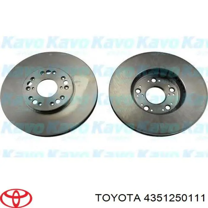 Диск переднього гальма Toyota 4351250111 ціна, від 71.81 USD