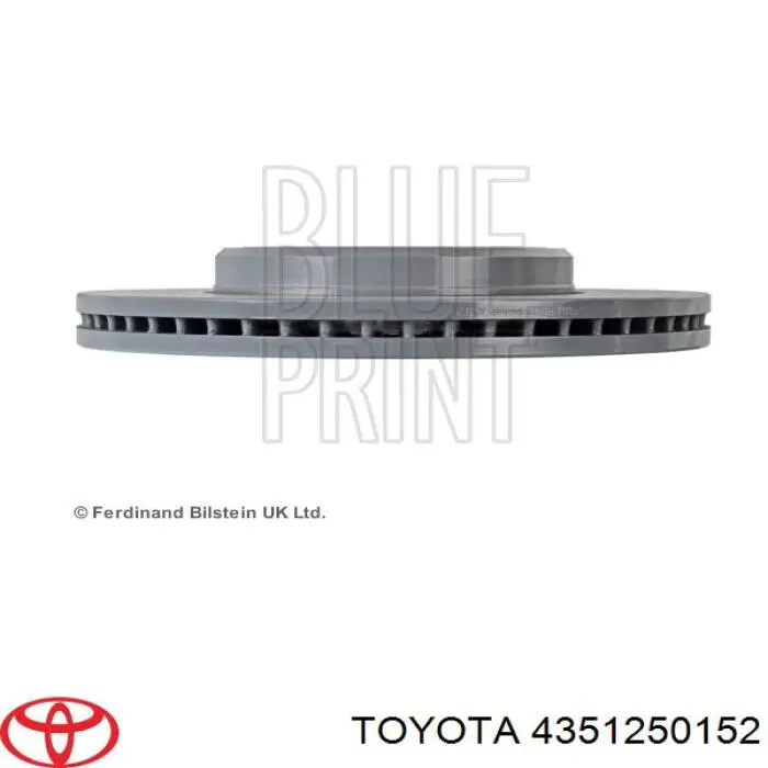 Гальмівні диски передні 4351250152 Toyota