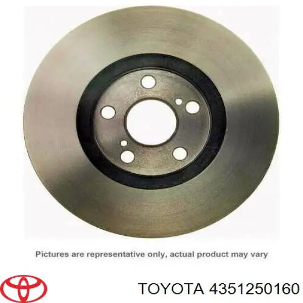 Диск переднього гальма Toyota 4351250160 ціна, від 40.75 USD