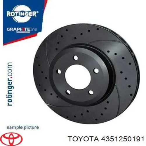 Купити 4351250191 Toyota Ротор гальмівний