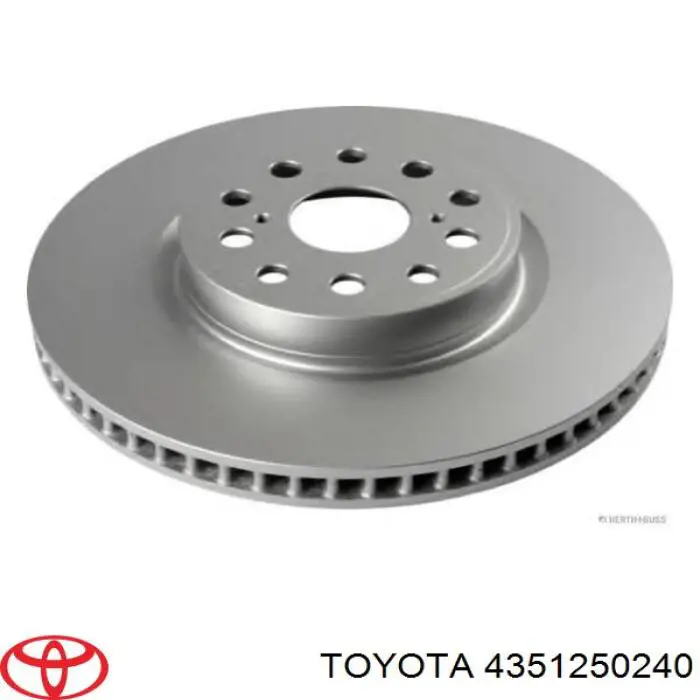 Гальмівні диски передні 4351250240 Toyota