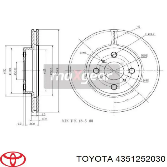  4351252030 Toyota