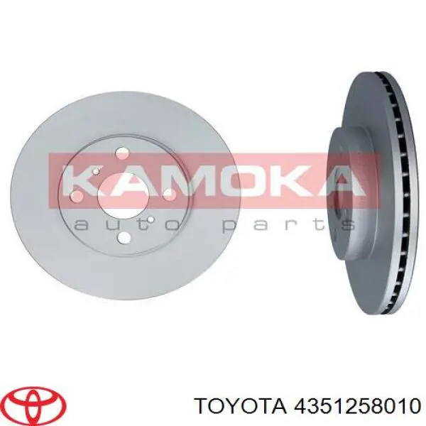 Диск переднього гальма Toyota 4351258010 ціна, від 38.71 USD