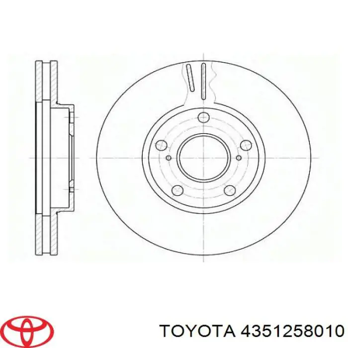 Купити 4351258010 Toyota Ротор гальмівний