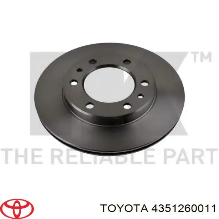 4351260011 Toyota диск гальмівний передній