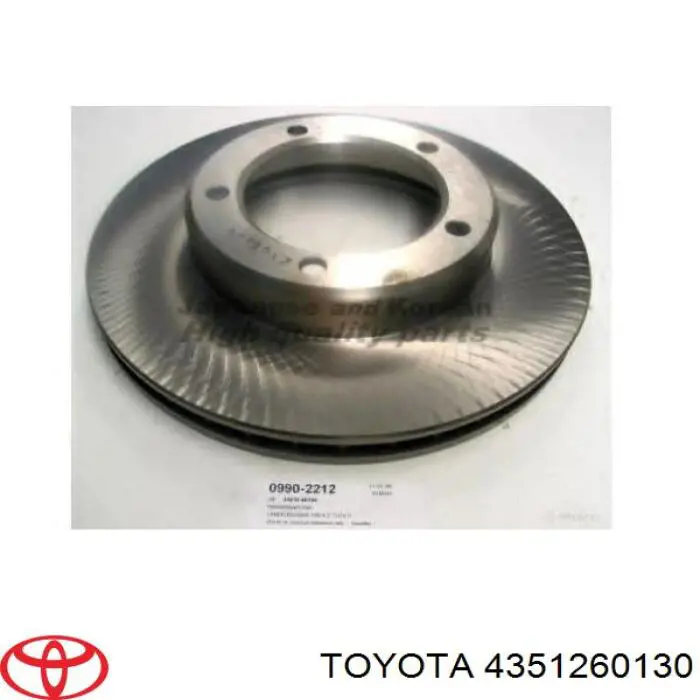 Диск гальмівний передній Toyota 4351260130