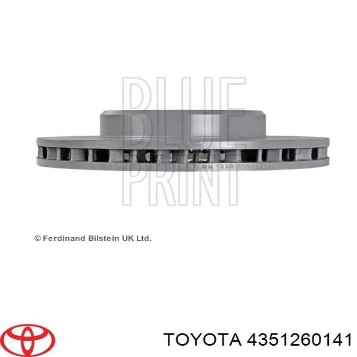 Диск переднього гальма Toyota 4351260141 ціна, від 52.08 USD