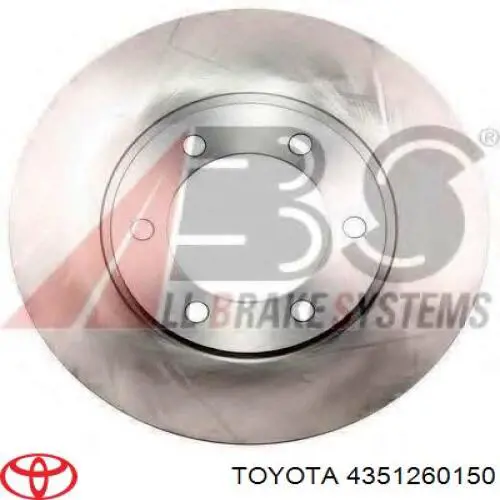 Диск переднього гальма Toyota 4351260150 ціна, від 38.01 USD