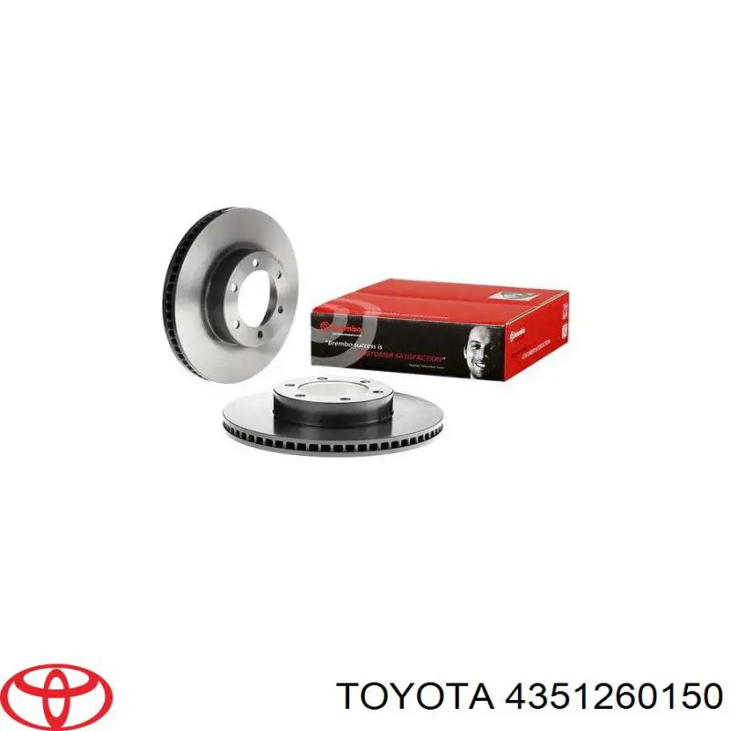 Гальмівні диски передні 4351260150 Toyota