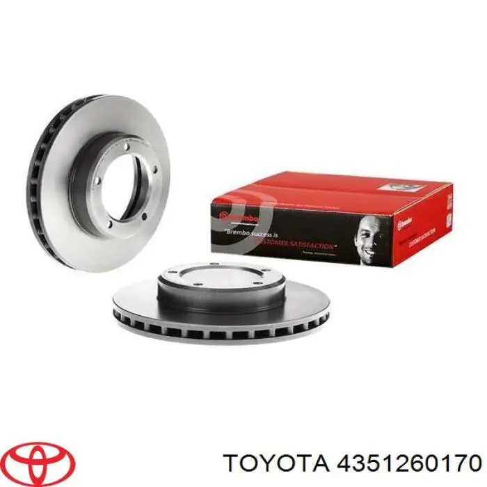 Гальмівні диски передні 4351260170 Toyota