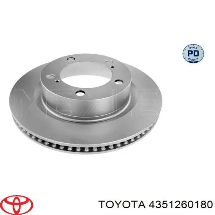Гальмівні диски передні 4351260180 Toyota