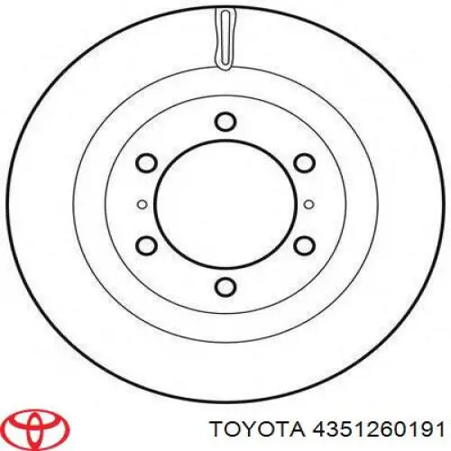 Купити 4351260191 Toyota Ротор гальмівний