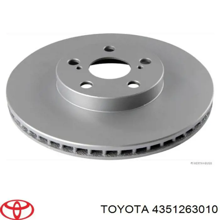 Гальмівні диски передні 4351263010 Toyota
