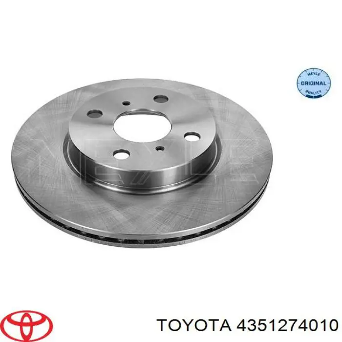 Диск переднього гальма Toyota 4351274010 ціна, від 50.21 USD