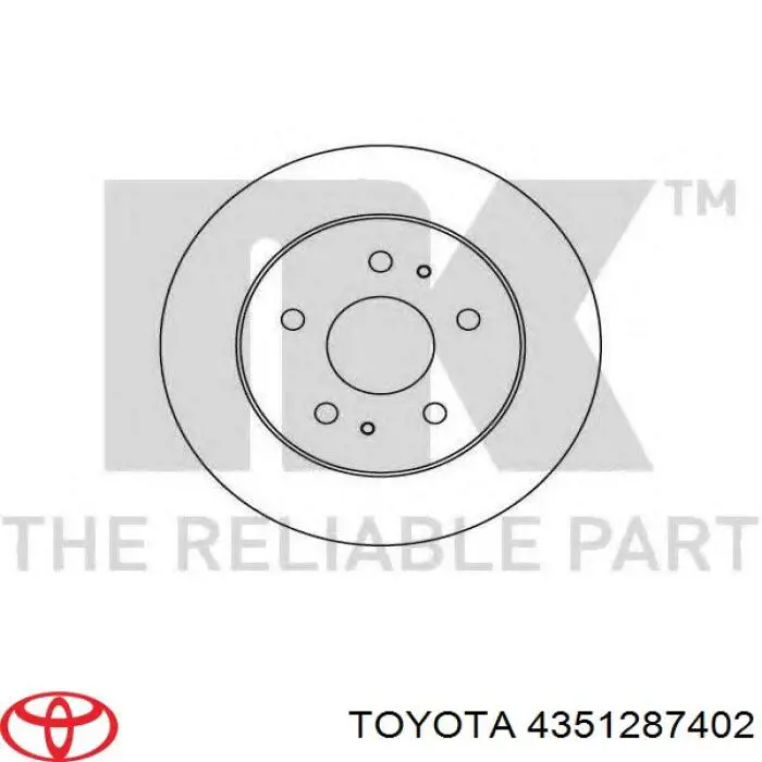 Купити 4351287402 Toyota Ротор гальмівний