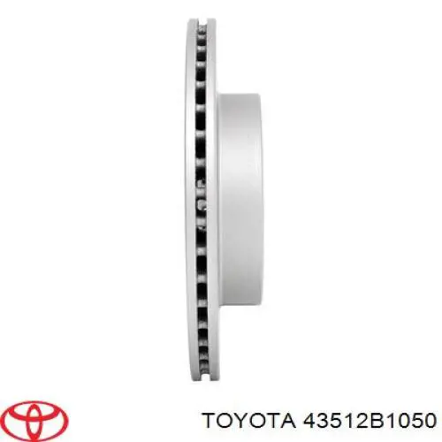 Диск переднього гальма Toyota 43512B1050 ціна, від 26.27 USD