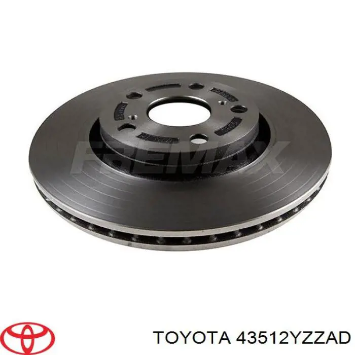 Купити 43512YZZAD Toyota Ротор гальмівний
